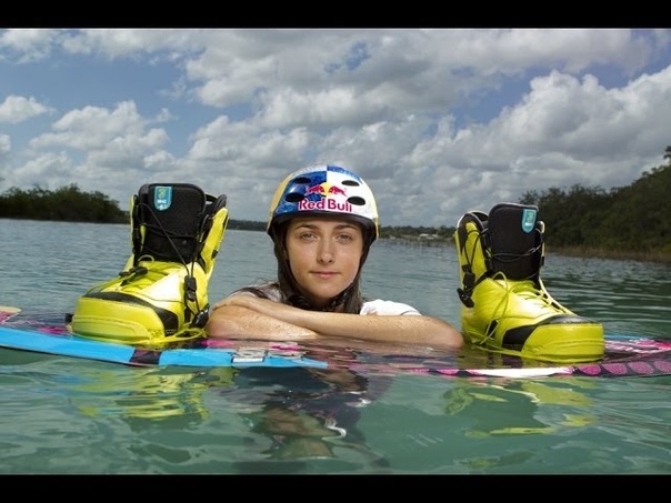 The girl who walks on water Pro Wakeboarder Larisa