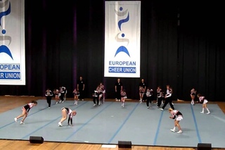 Black Fox cheerleading team at European Cheerleading championship 2011 in Prague