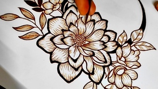 Stylish floral mehndi design || Flowers mehndi design || New mahandi designs || simple mehndi design