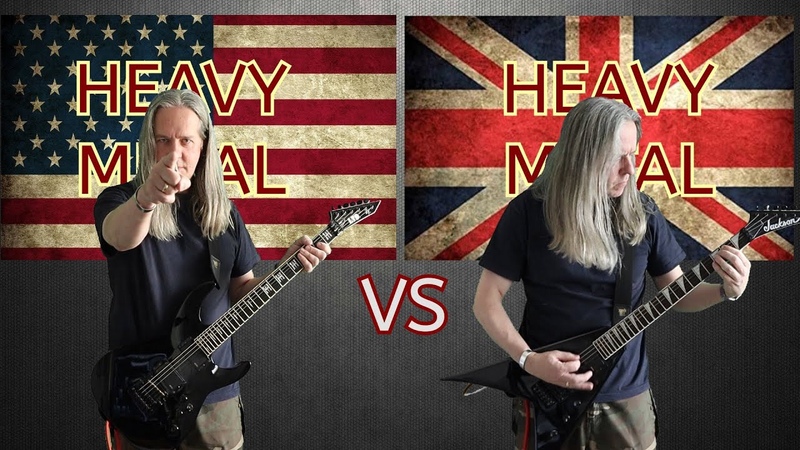 USA Heavy Metal VS British Heavy Metal ( Ultimate Guitar Riffs