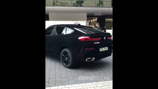 EXCLUSIVE: BMW X6 Vantablack rolling on the street