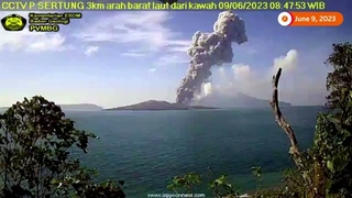 Indonesia volcano erupts, spewing ash into the sky