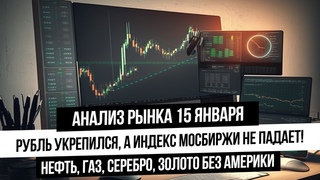 Анализ рынка 15 января. Америка отдыхает. возможны манипуляции на тонком рынке! Что с рублем