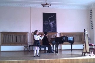 Г.Гендель Тема с вариациями, Рыбина Анна,6 лет,1 класс ХССМШИ,скрипка