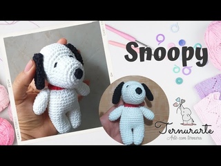 Snoopy pequeno em croche amigurumi