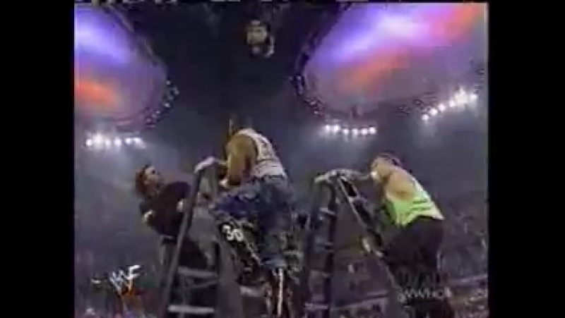 Бой с лестницами Крис Джерико и Крис Бенуа vs. Братья Харди vs.