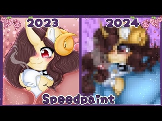 Speedpaint MLP - A night of hot chocolate My Oc