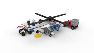 Конструктор LEGO City Police 60243 Погоня на полицейском вертолёте