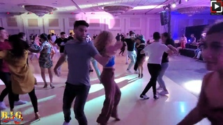 Natasha Tia y Scott Social Dancing at BIG Salsa Festival Houston 2022