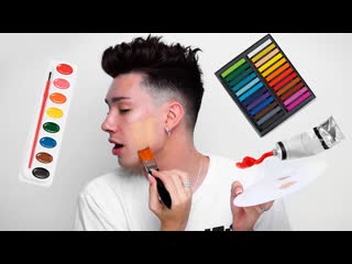 FULL FACE OF MAKEUP USING ONLY ART SUPPLIES