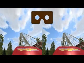 Roller Coaster 14 Американские Горки для VR очков 3D video SBS VR