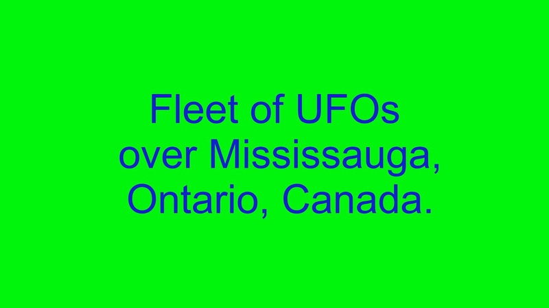 Fleet of UFOs over Mississauga, Ontario,