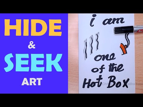 Hide and seek art 53, I am one of the hot box, Guess It, Riddles, Art, Acrylic
