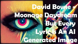David Bowie - Moonage Daydream - But every lyric is An Ai generated image