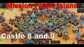Throne Rush PC :  #Pirate Island  Castle Level 8 and 9