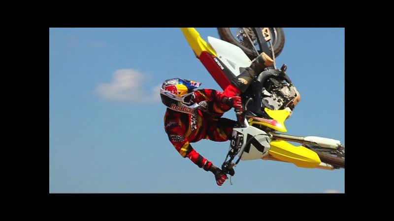 James Stewart rides new Suzuki at home