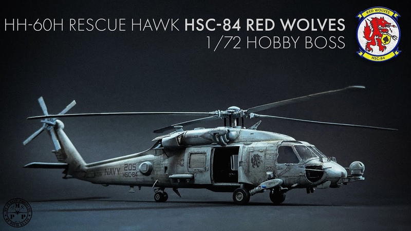HH 60 H Rescue Hawk 1, 72 Hobby Boss Full Build ENG