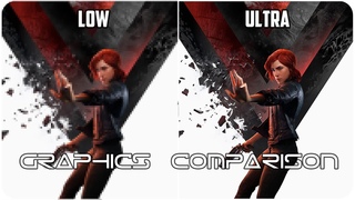 Control - PC - Low. vs Ultra detailed Graphics Comparison 4K