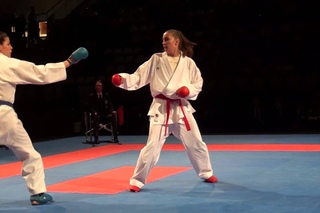 Karate1 PL, Almere 2014 - ZARETSKA vs. ZUANON - Kumite fem. -68 FINAL