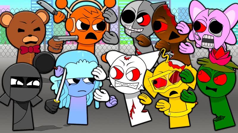 ВЫЖИВШИЕ СПРУНКИ VS ЗОМБИ ЗОМБИ АПОКАЛИПСИС INCREDIBOX SPRUNKI
