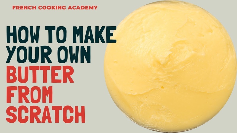 How to make French style butter from scratch at