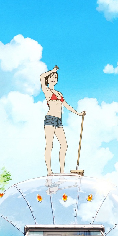 Robot in the road anime