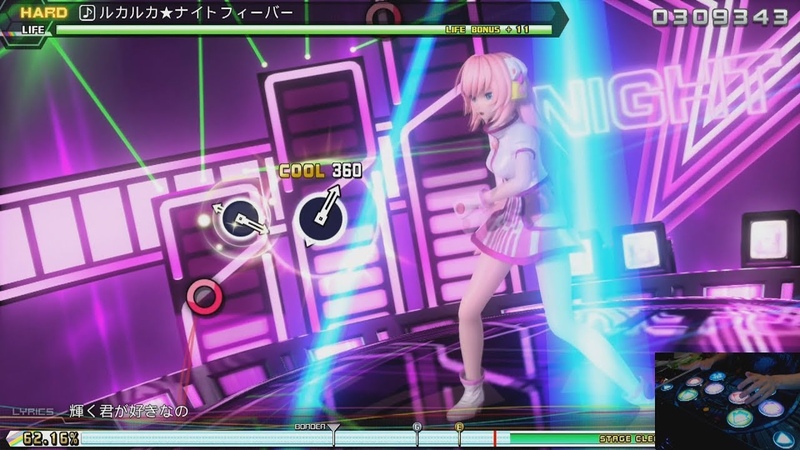 ARCADE CONTROLLER, Luka Luka Night Fever, Project DIVA Future Tone DX, HARD