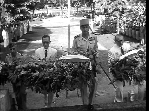 Last Honours To War Dead Before Leaving Hanoi