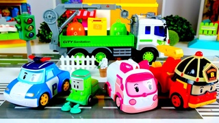 Vidéo éducative pour enfants. Les voitures d’assistance. Comment trier des ordures?