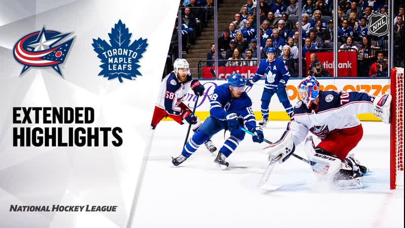 Columbus Blue Jackets vs Toronto Maple Leafs Oct 21, 2019 HIGHLIGHTS
