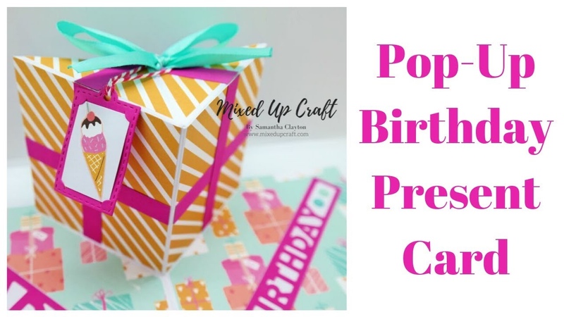 Pop Up Birthday Present Card, Easy Pop Up Cards, Original