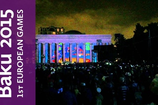Amazing 3D mapping display for #Baku2015! #BiginBaku