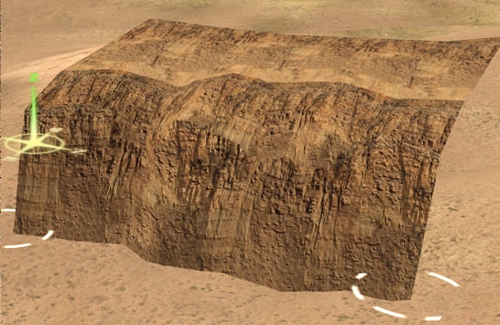 DG Uintah white river canyon cliff top 2c variation -10 degrees