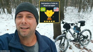 Duolingo Portuguese English Crown Level 5 complete and winter mountainbiking Bkkszentlszl 2021