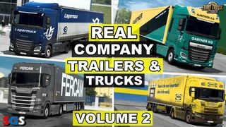 |ETS2 | Real Company Trailers & Trucks - Volume 2 TRAFFIC+OWNED by @XcoreOfficial