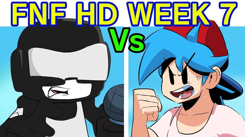 Friday Night Funkin VS Tankman HD FULL WEEK + Cutscenes ( FNF HD Mod, Hard) ( Week 7, Pico