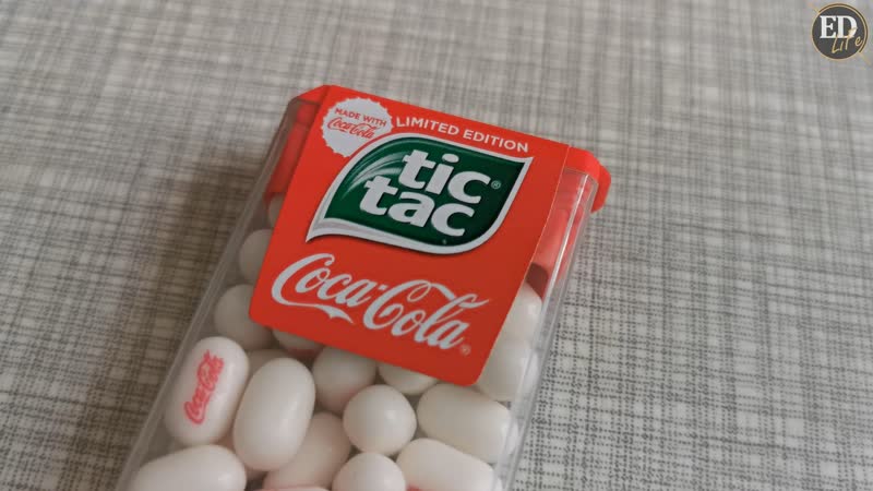 Как выглядит Tic Tac со вкусом Coca Cola в стандартной и большой