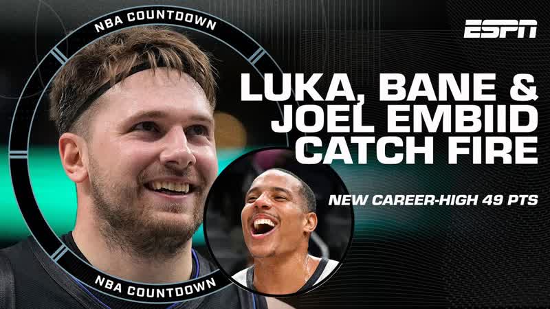 Reaction to Luka Doncics FIRST HALF triple double, Joel Embiids 50 PIECE , NBA