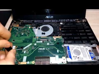 Как разобрать ноутбук ASUS X551M чистим и собираем