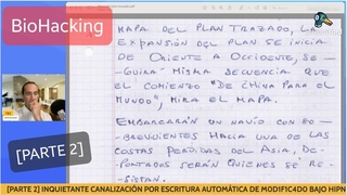 BioHacking 138 PARTE 2 Inquietante canalizacion, escritura automatica de m0d1f1c4d0 en hipnosis