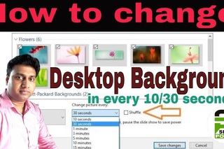 How to change Desktop Background between every 10 Seconds